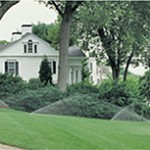 Front lawn sprinkler system